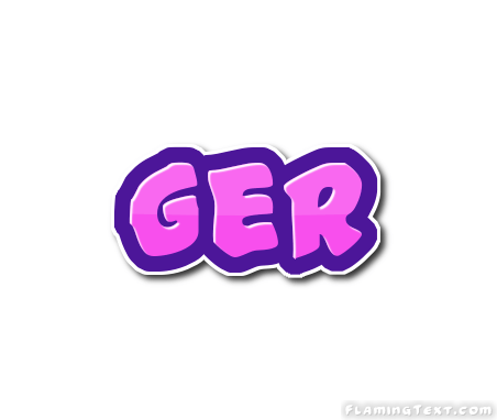 Ger Logo - Ger Logo | Free Name Design Tool from Flaming Text