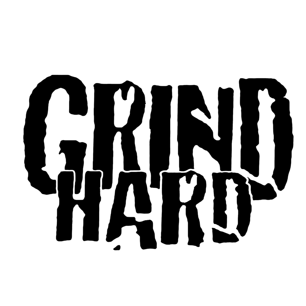 Grind Logo - Red Grind Hard Logo Hoodie