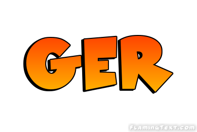 Ger Logo - Ger Logo | Free Name Design Tool from Flaming Text