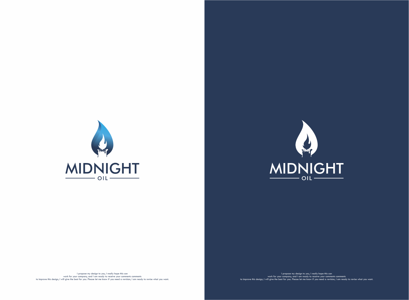 Midnight Logo - DesignContest Oil Midnight Oil