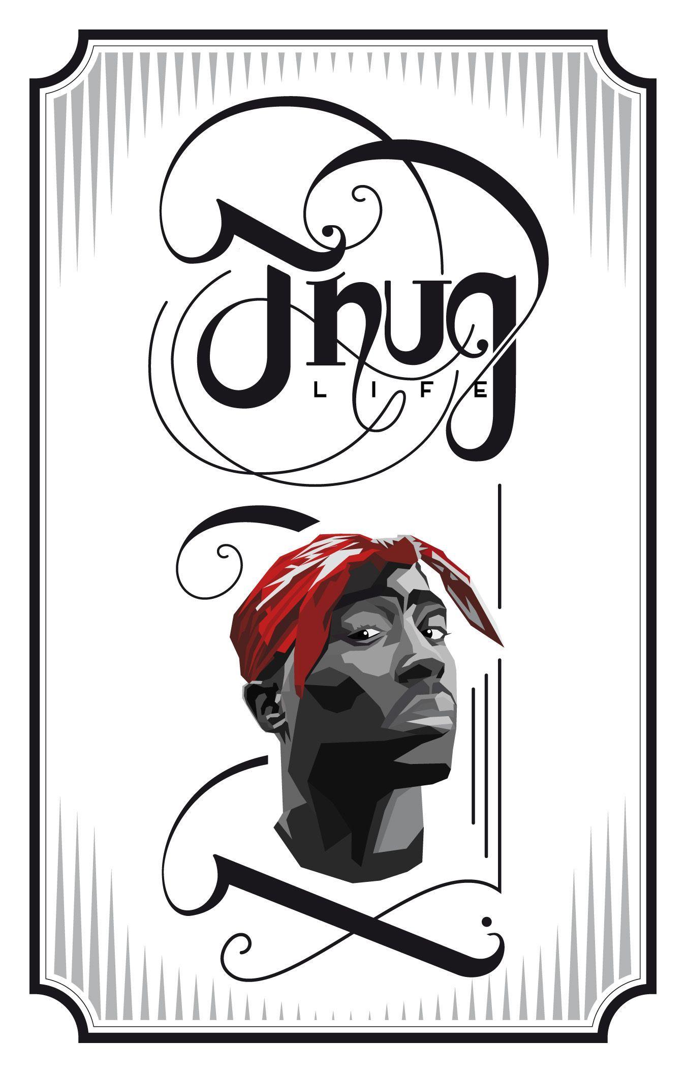 2Pac Logo - A script logo and illustration test, in loving memory of Tupac ...