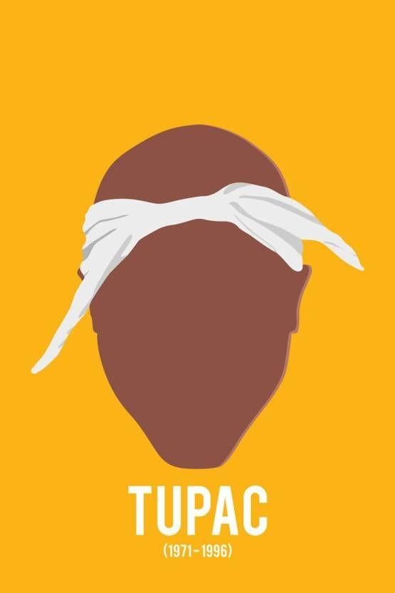 2Pac Logo - Tupac Shakur 2pac Minimal. Wall Art Poster Fine Art Print