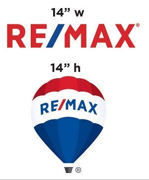 Balloon Logo - RE MAX Static Stickers Decal