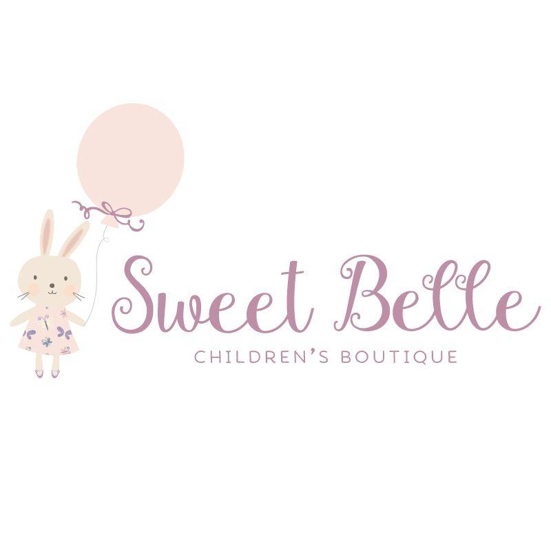 Balloon Logo - Bunny & Balloon Logo Design - Customized with Your Business Name!