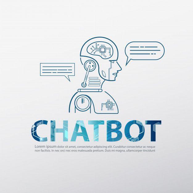 Chatbot Logo - Chatbot logo with robotic artificial intelligence Vector | Premium ...