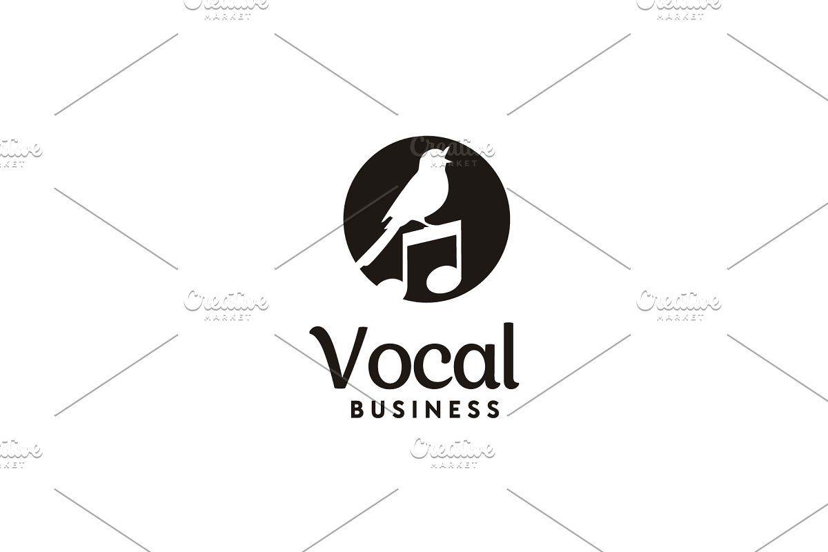 Singing Logo - Singing Bird for Music Vocal logo