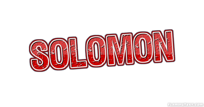 Solomon Logo - Solomon Logo. Free Name Design Tool from Flaming Text