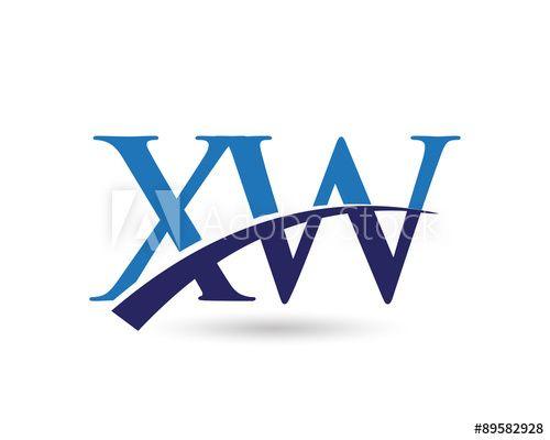 Xw Logo - XW Logo Letter Swoosh this stock vector and explore similar