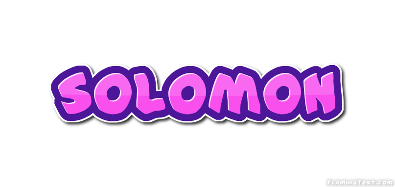 Solomon Logo - Solomon Logo. Free Name Design Tool from Flaming Text