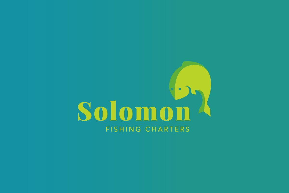 Solomon Logo - Solomon Fishing Charters Logo - Amped Graphic Design