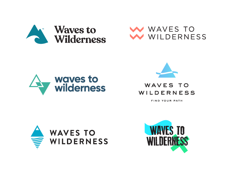Xw Logo - Waves To Wilderness Logo Explorations. LGO. Logos, Typography logo