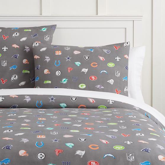 PBteen Logo - NFL Bright Logo Girls Duvet Cover | Pottery Barn Teen