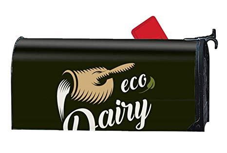 Xw Logo - XW FGF Eco Dairy Logo Template Milk Product Magnetic