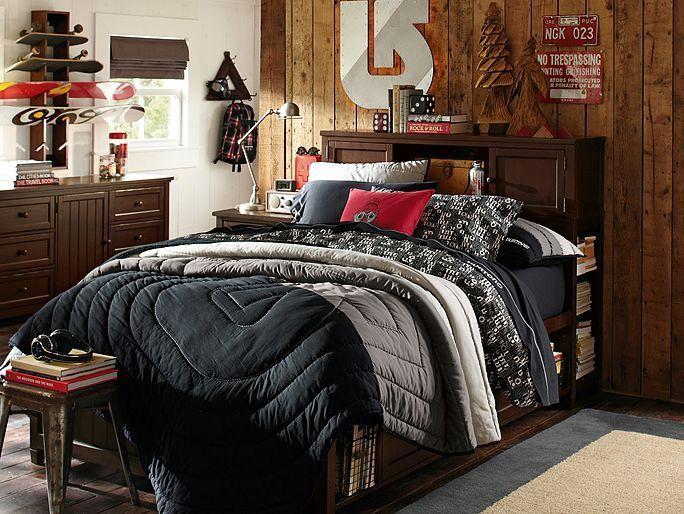 PBteen Logo - I love the PBteen Beadboard Burton Logo Bedroom on pbteen.com | Boy ...