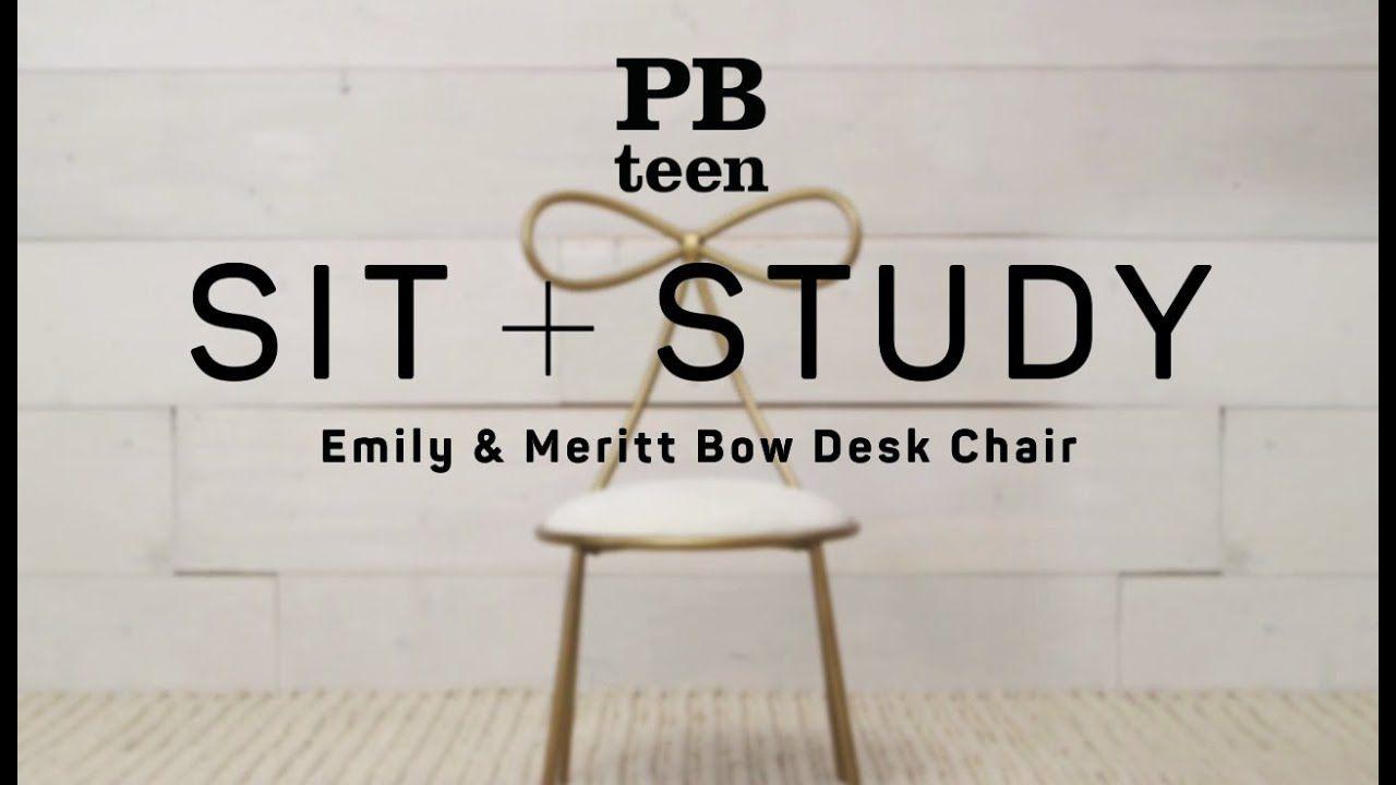 PBteen Logo - Emily & Meritt Bow Chair - Sit + Study | PBteen