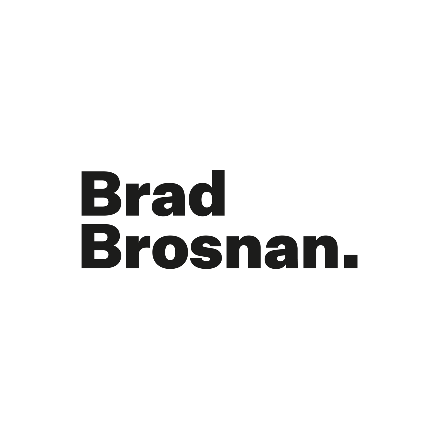 Brad Logo - Brad Brosnan