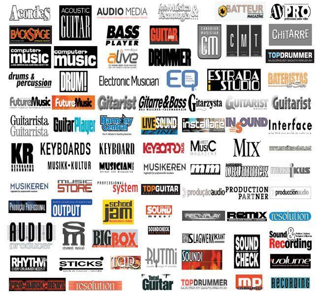 Magazines.com Logo - Logo designs set of music related magazines - Logoblink.com