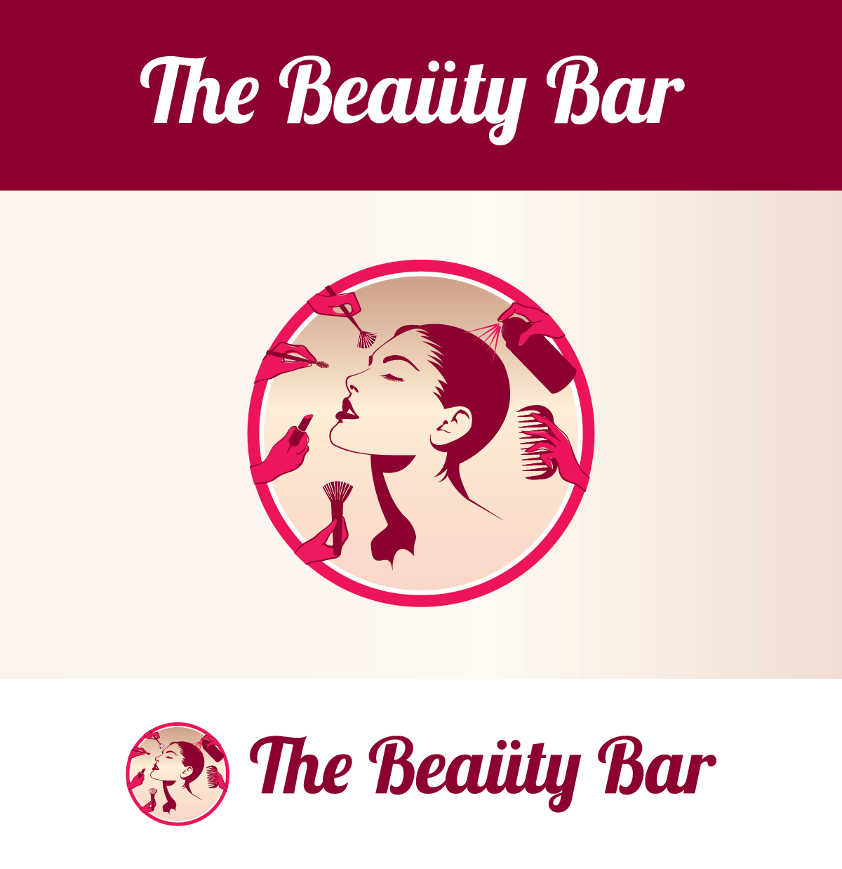 Intermix Logo - Bold, Serious, Beauty Salon Logo Design for The Beaüty Bar + Girl ...