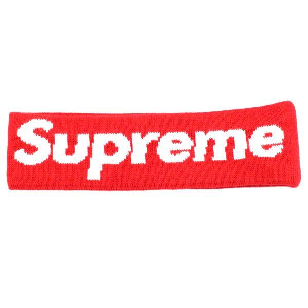 Headband Logo - SUPREME (shupurimu) X NEW ERA 14AW New Era Big Logo Headband Headband Red White Size Free Secondhand Goods Good