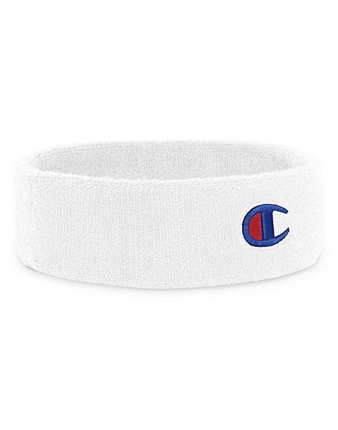 Headband Logo - Champion Life® Terry Headband, C Logo