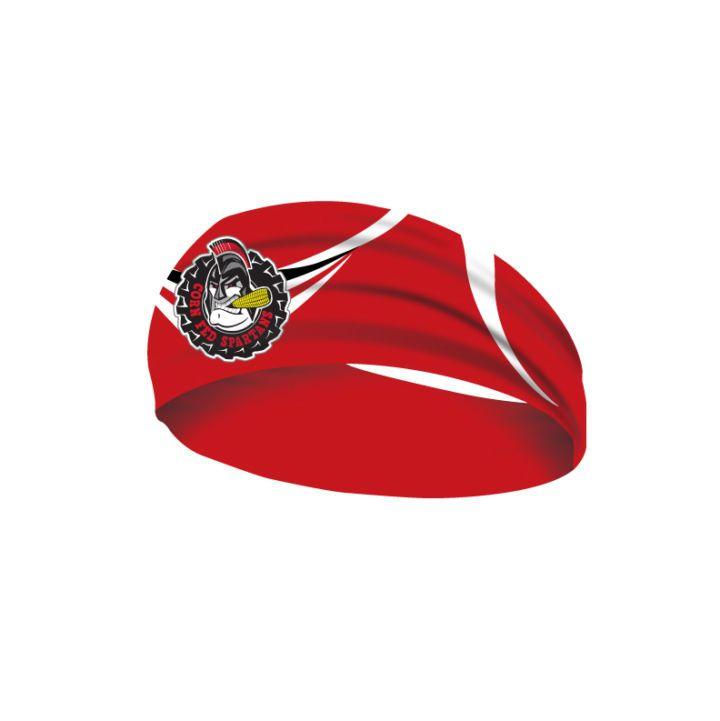 Headband Logo - Cornfed Spartans Red Logo Headband