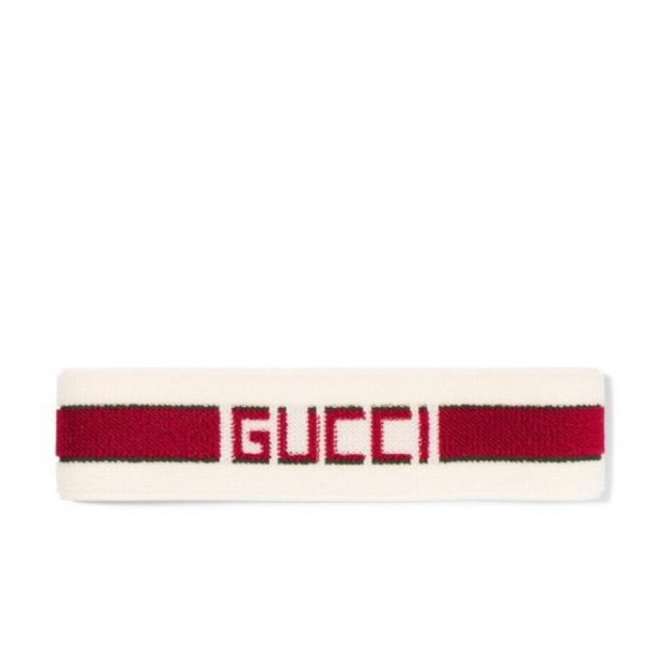 Headband Logo - Gucci Logo Printed Headband Hair Accessory