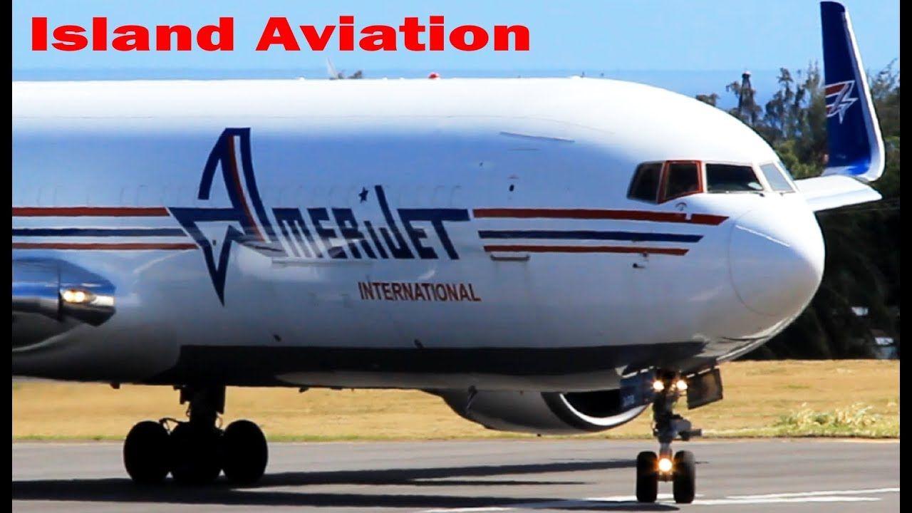Amerijet Logo - Amerijet International 767 300F Taxi And Departure To Puerto Rico From St. Kitts