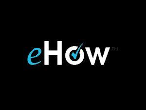 Ehow.com Logo - ehow.com/ | UserLogos.org
