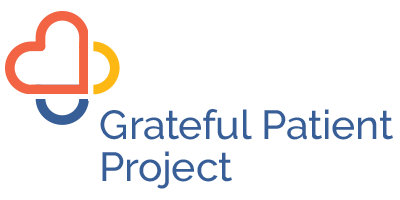 Patient Logo - Grateful Patient Project. Celebrate. Thank. Encourage
