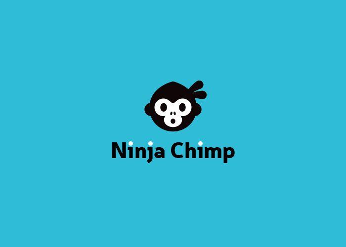 Chimp Logo - Ninja Chimp Logo Design