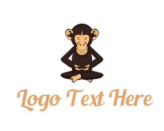 Chimpanzee Logo - Chimp Monk Logo