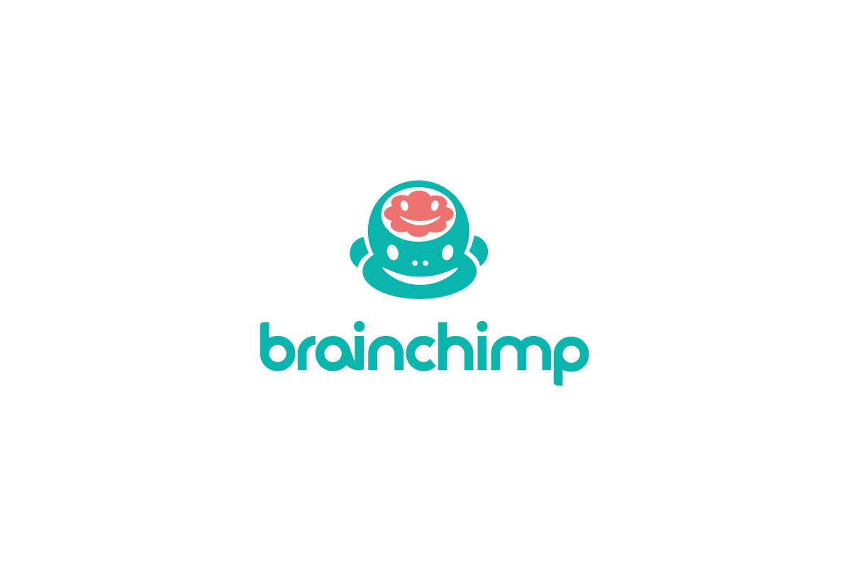 Chimp Logo - Brain Chimp Logo Design