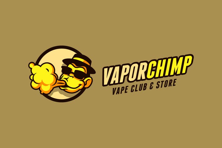 Chimp Logo - Vapor Chimp E Cigarette Logo By Suhandi On Envato Elements