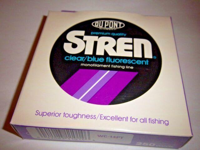 Stren Logo - Stren Monofilament 250yds of 14 LB Test Fishing Line in Clear Blue  Fluorescent