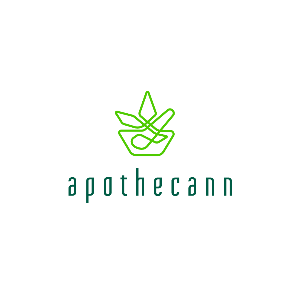 Mortar Logo - For Sale: Apothecann — Mortar and Pestle Cannabis Leaf Logo