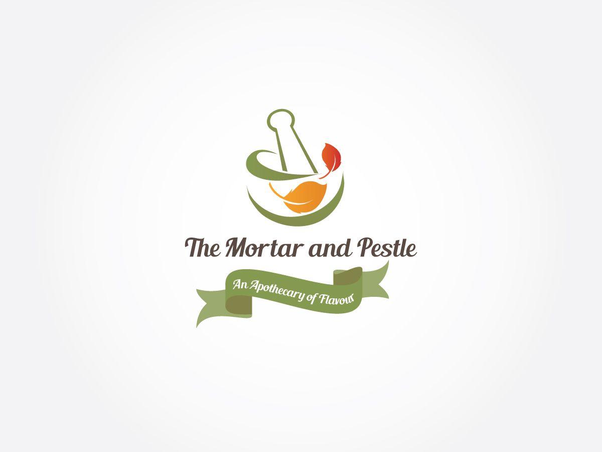 Mortar Logo - Upmarket, Elegant, Retail Logo Design for The Mortar and Pestle