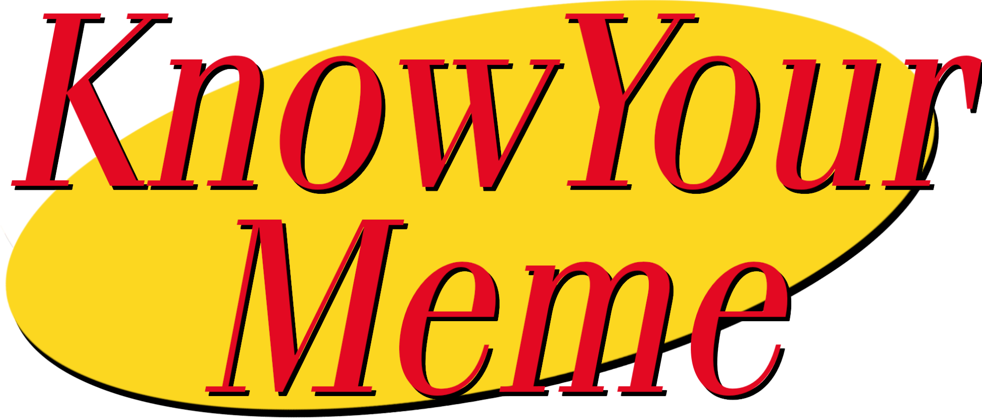 Seinfeld Logo - KnowYourMeme but it is a Seinfeld logo | KnowYourMeme | Know Your Meme