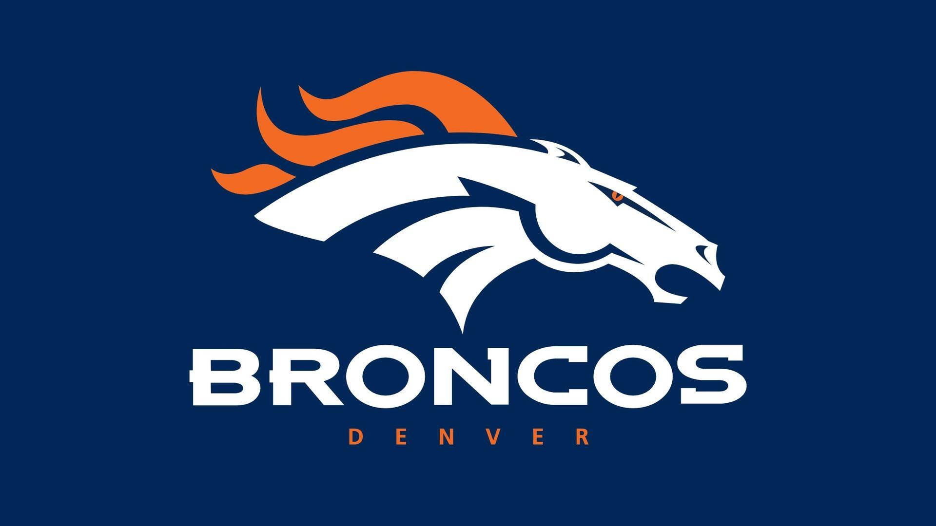 Broncs Logo - Denver Broncos Logo Wallpaper. NFL Denver Broncos Logo On Blue