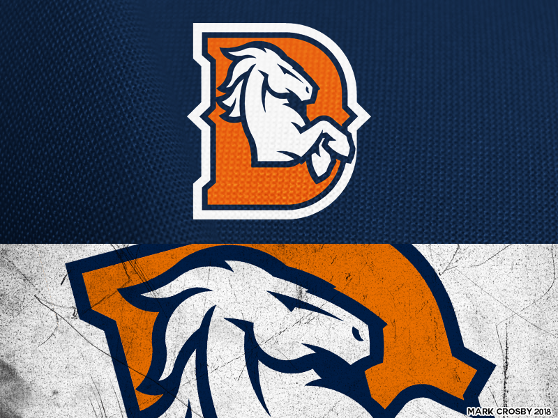 Broncs Logo - Denver Broncos by Mark Crosby on Dribbble