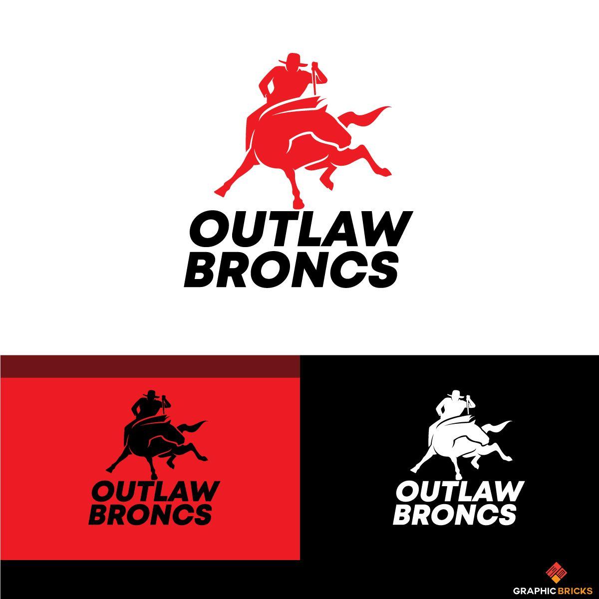 Broncs Logo - Logo Design for Outlaw Broncs by Graphic Bricks | Design #20443692