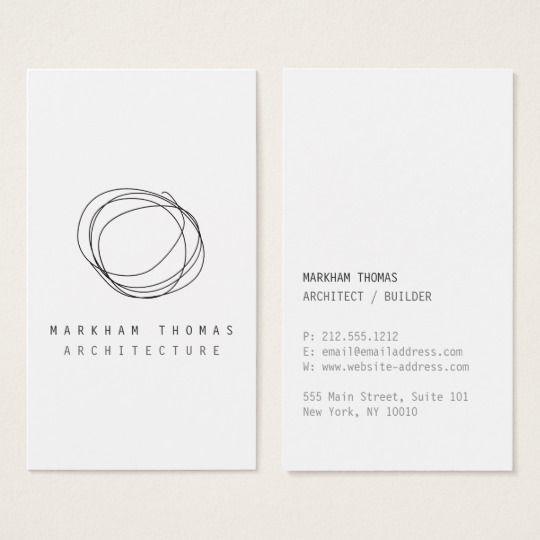 Scribble Logo - Minimal and Modern Designer Scribble Logo Business Card | Zazzle.com ...