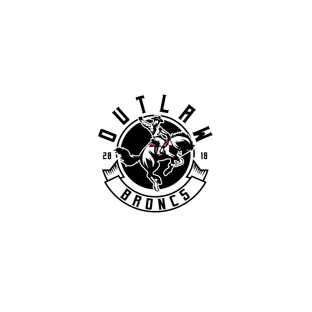 Broncs Logo - Logo Design for Outlaw Broncs by Mandy Illustrator. Design