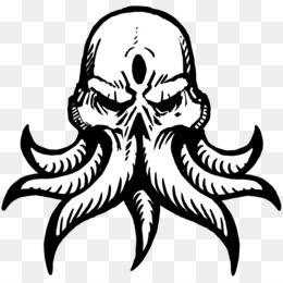 Cthulhu Logo - Cthulhu PNG Symbol, Cthulhu Silhouette, Cthulhu Logo