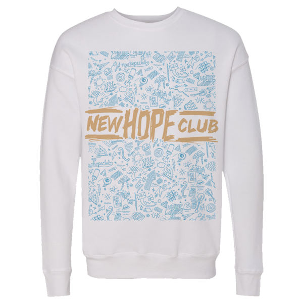 Scribble Logo - Official New Hope Club Scribble Logo Crewneck Sweatshirt | New Hope Club