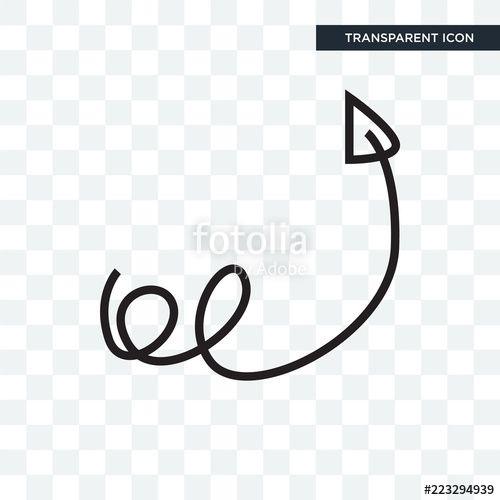 Scribble Logo - Up arrow with scribble vector icon isolated on transparent ...