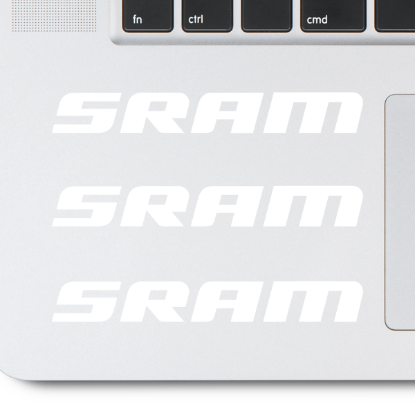 SRAM Logo - Simple color vinyl Sram Mountain Bike Logo | Stickers Factory