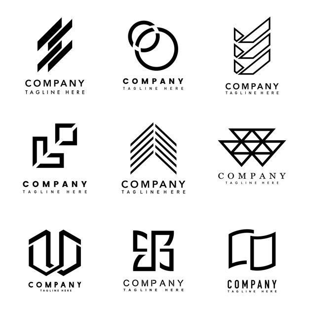Ideas Logo - Set of company logo design ideas vector Vector | Free Download