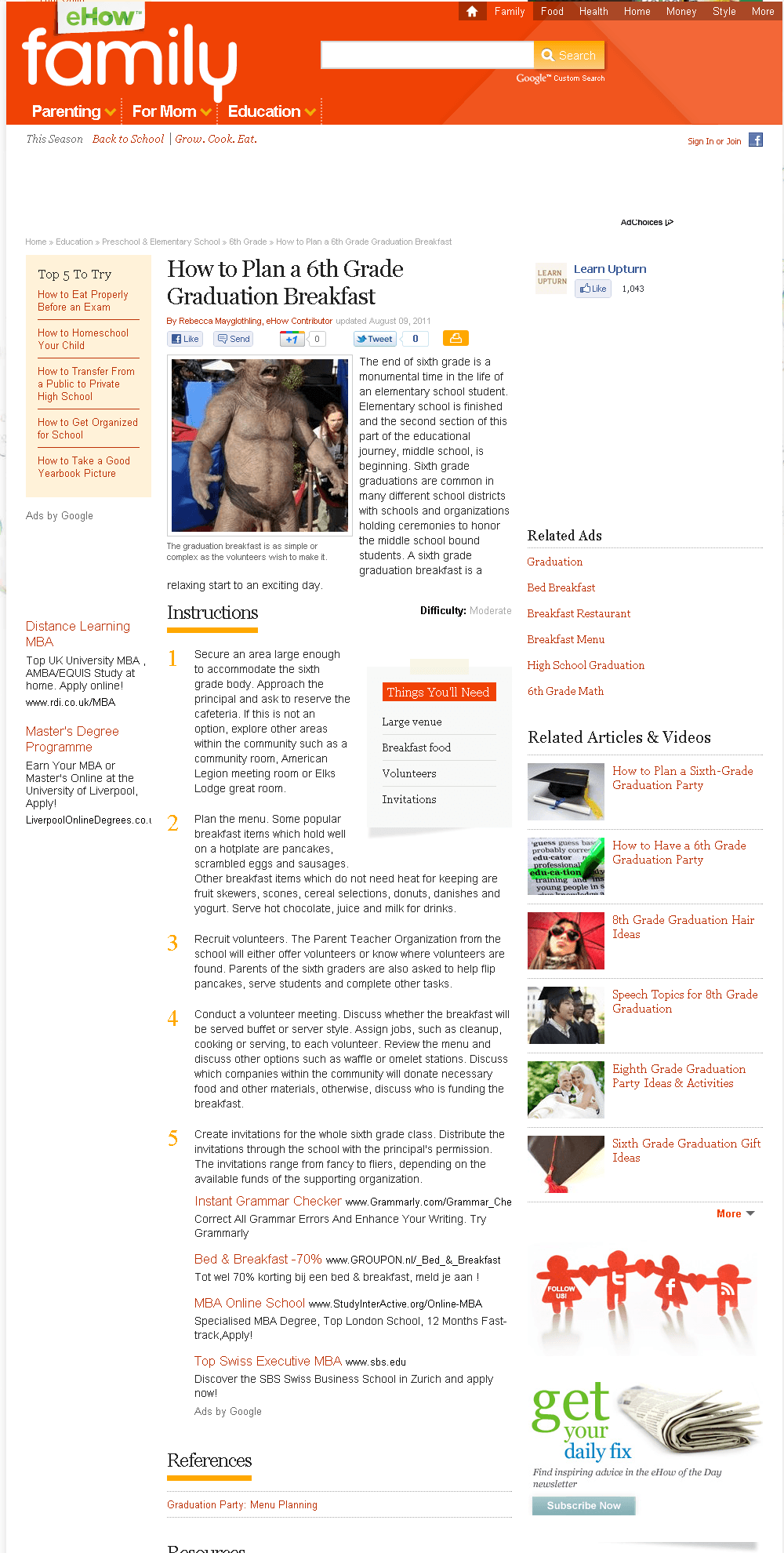 Ehow.com Logo - How to Prepare 2 Eggs and a Sausage | The Worst of eHow