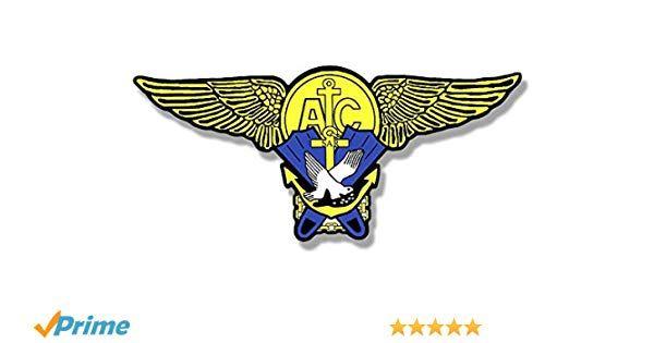 SAR Logo - American Vinyl Wings Shaped Surface Air Rescue Swimmer Sticker (Logo SAR  Navy)