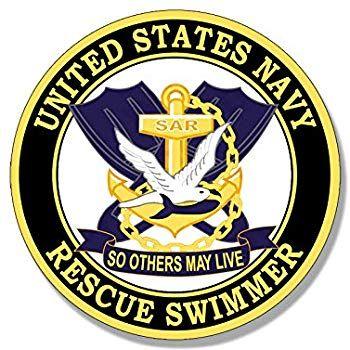 SAR Logo - American Vinyl Round Navy Rescue Swimmer So Others May Live Sticker (Naval  air Logo)